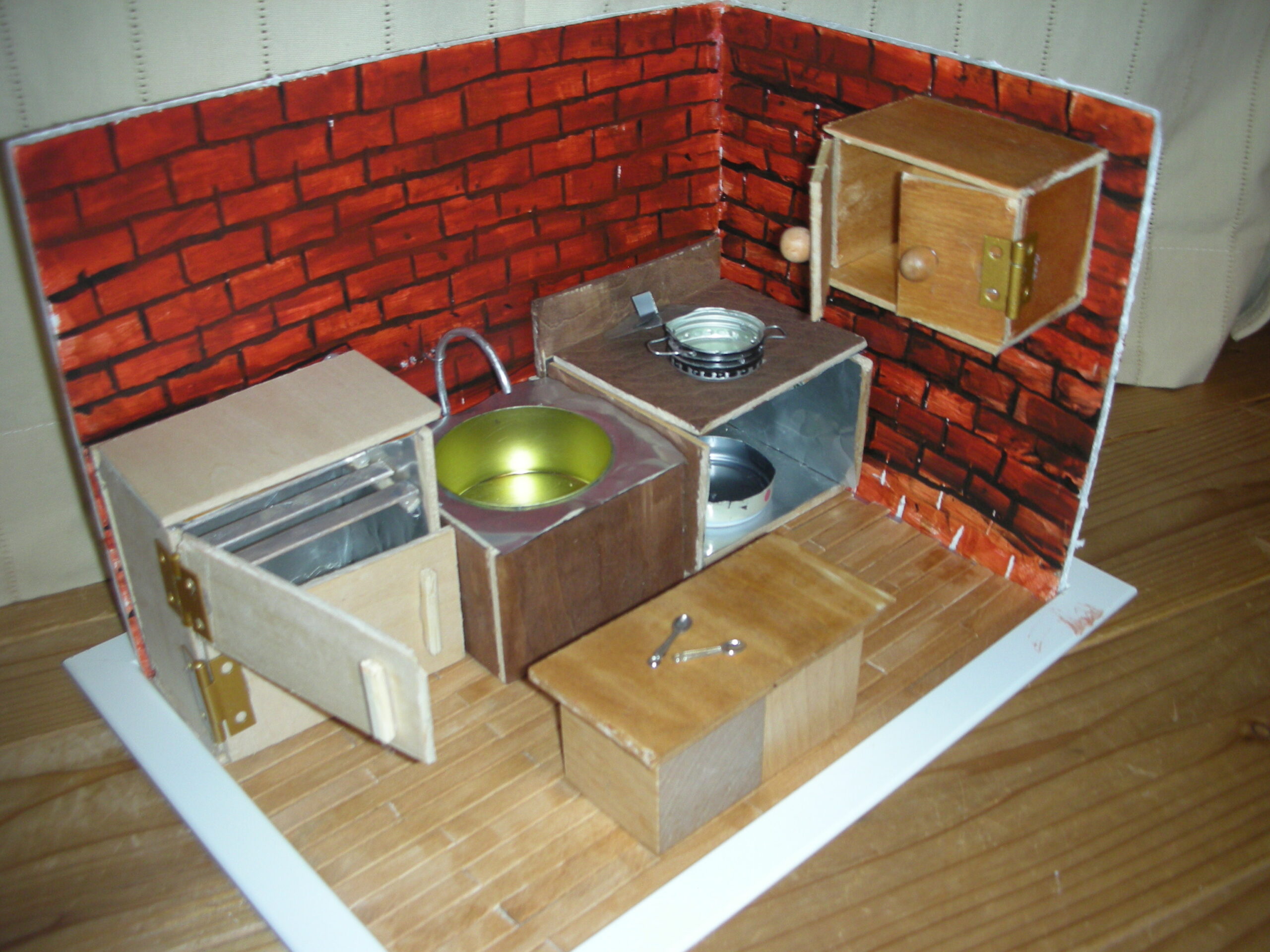 レトロなミニチュアキッチン ニックネーム すず さん おうちで自由研究フェスタ21